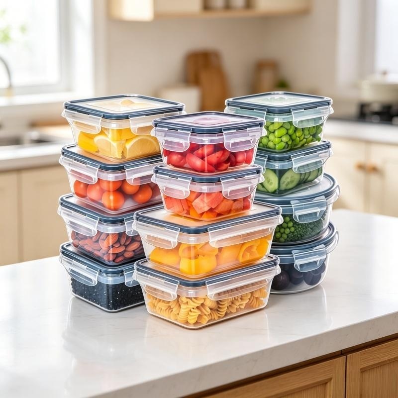 Meal Prep Veggie - 12 szt. Hermetycznych pojemników do przechowywania