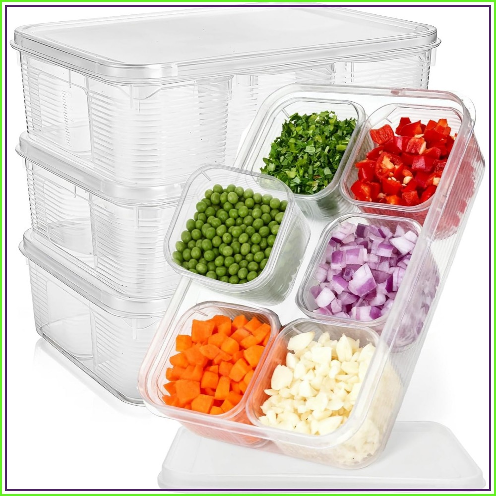 Meal Prep Veggie - 28-częściowy zestaw organizerów do lodówki z