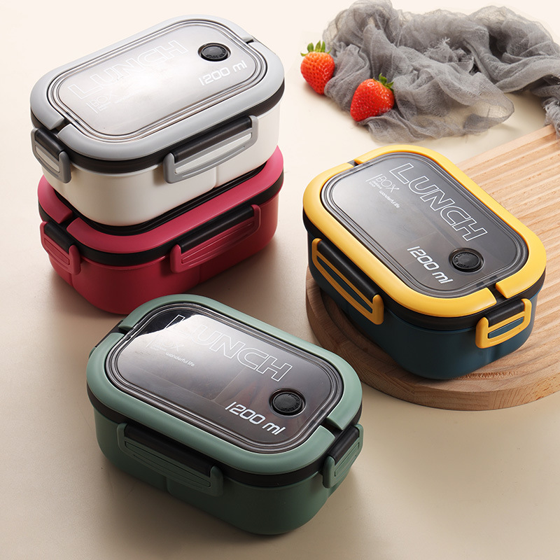 Meal Prep Box - Dwuwarstwowe pudełko na Lunch pracownik biurowy