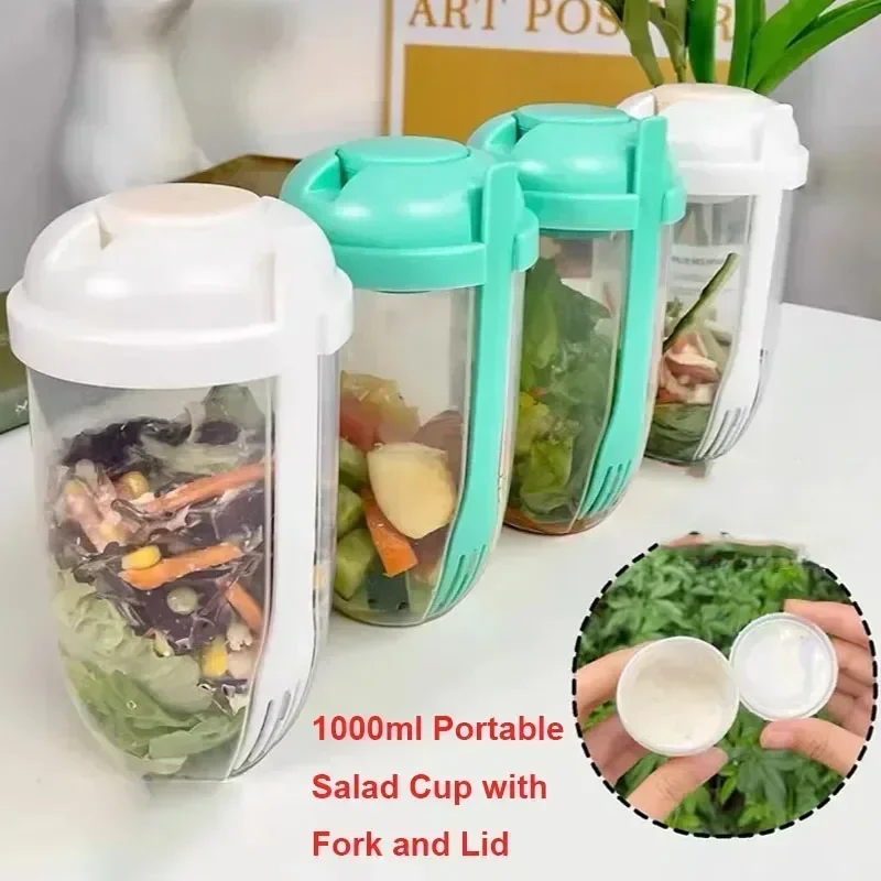 Meal Prep Yogurt Containers - Przenośna miska na sałatkę z pokrywką