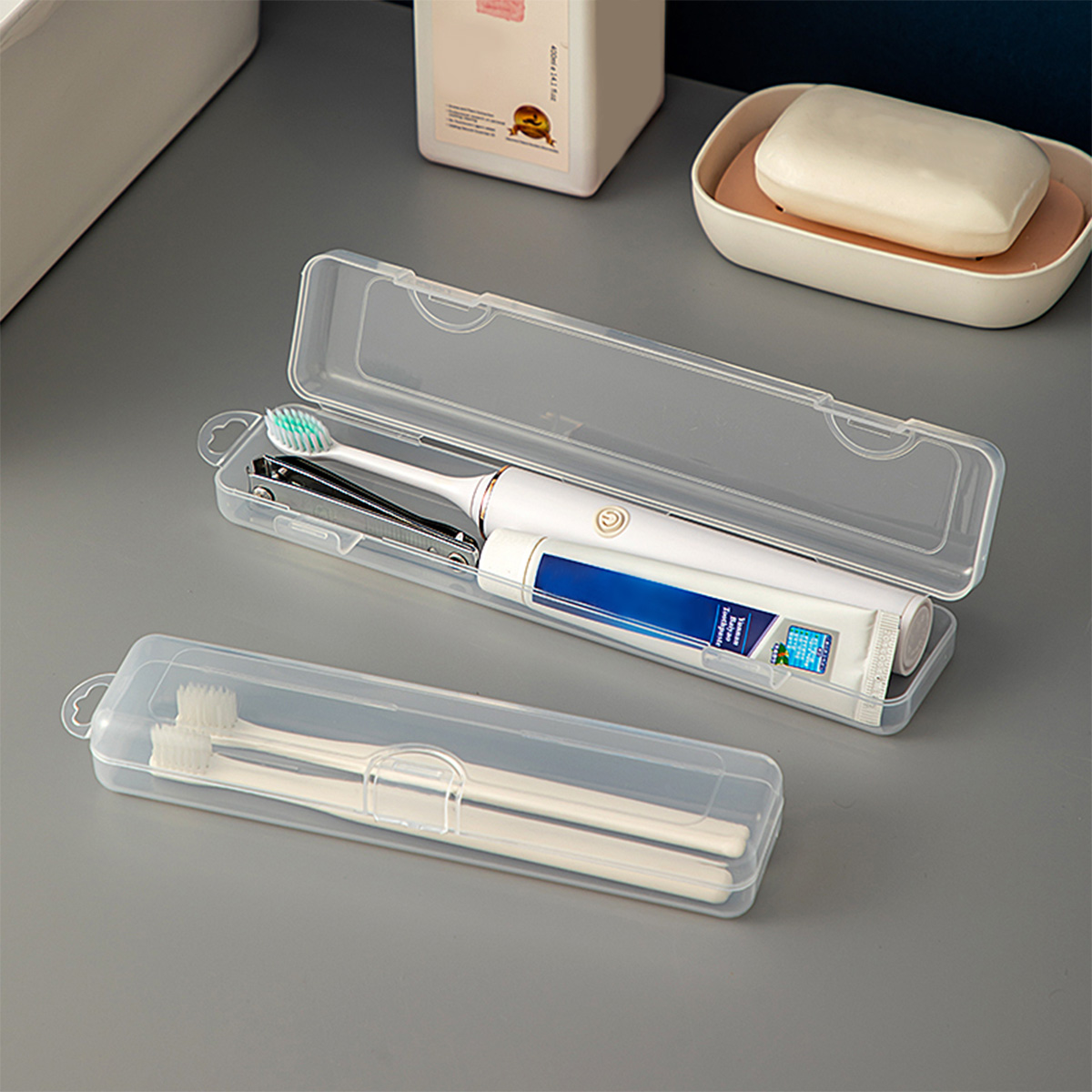 Meal Prep Box - WORTHBUY Pudełko na szczoteczki do zębów