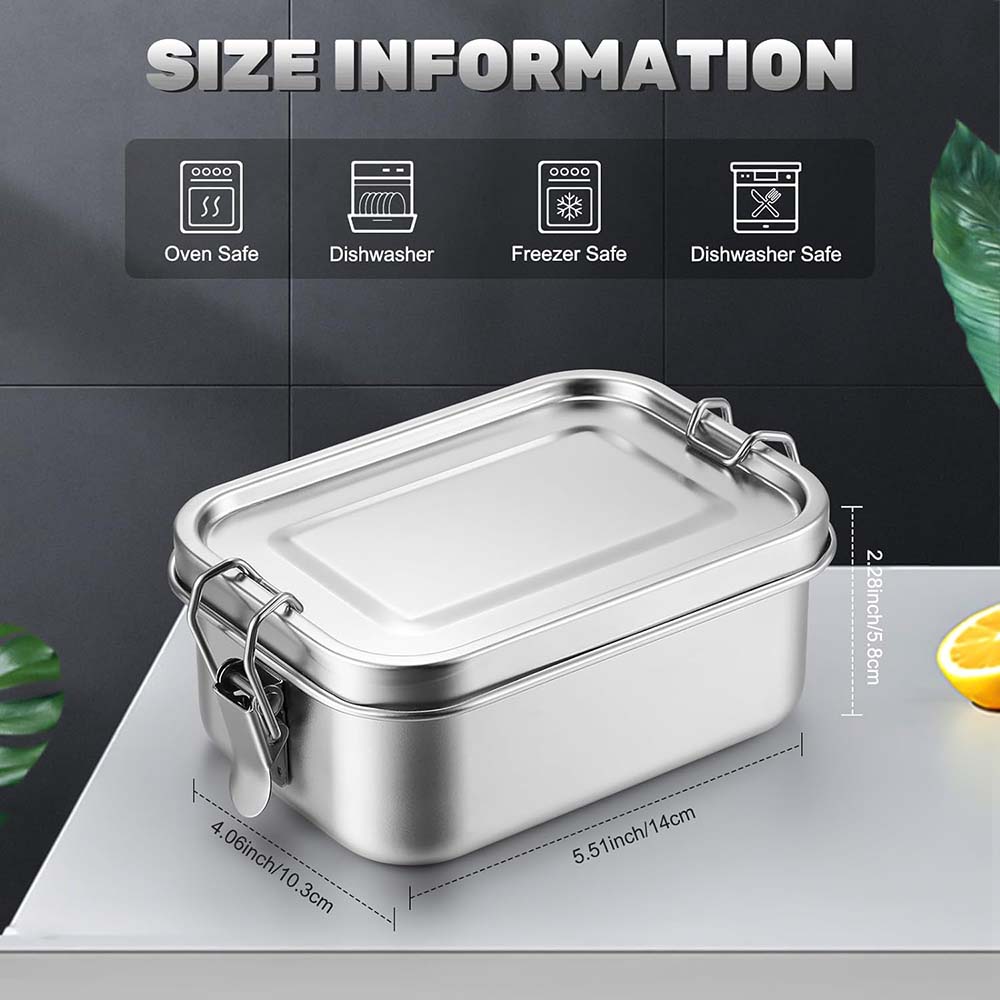 4 szt. Pudełko Bento ze stali  – Meal Prep Box recenzja i cena