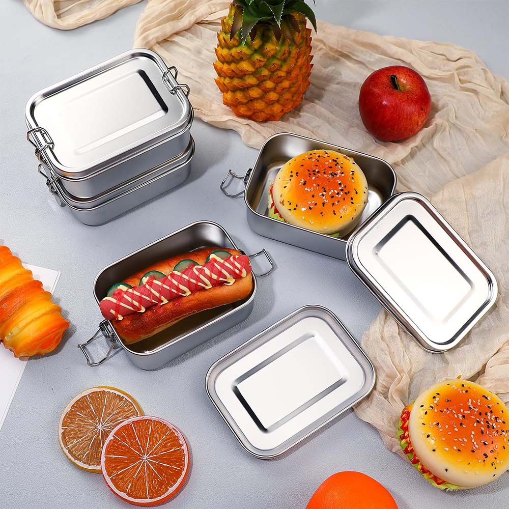 4 szt. Pudełko Bento ze stali  – Meal Prep Box recenzja i cena