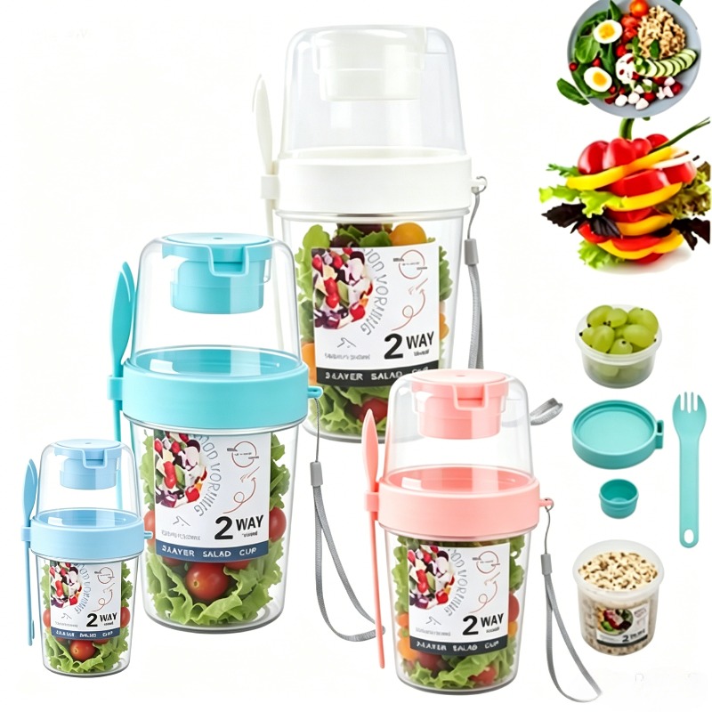 Przenośny Kubek na Sałatkę Pod – Meal Prep Yogurt Containers recenzja i cena