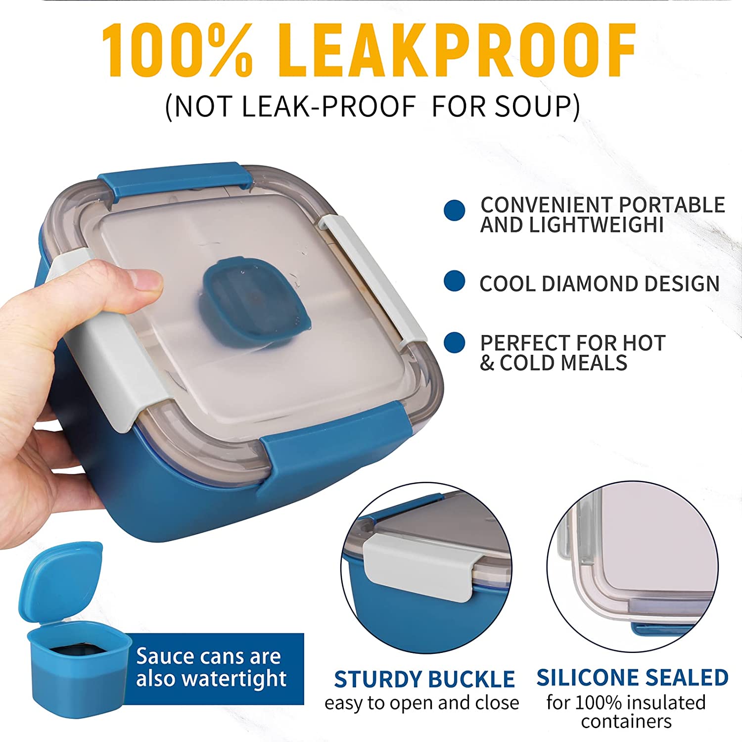 1100ml/1500ml Przenośny pojemn – Meal Prep Box recenzja i cena