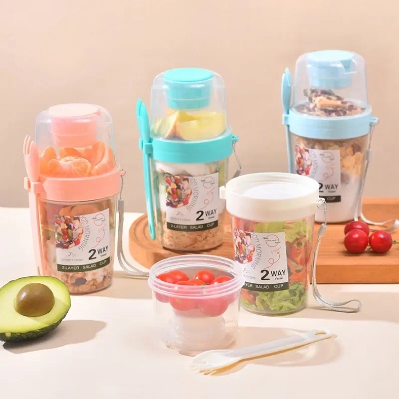 Przenośny Kubek na Sałatkę Pod – Meal Prep Yogurt Containers recenzja i cena