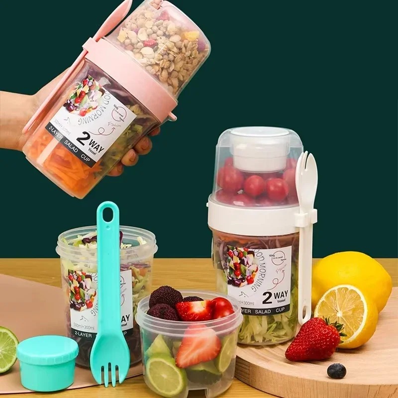 Przenośny Kubek na Sałatkę Pod – Meal Prep Yogurt Containers recenzja i cena