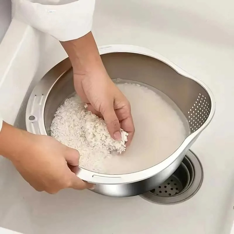 Nierdzewna miska do mycia ryżu – Meal Prep Veggie recenzja i cena
