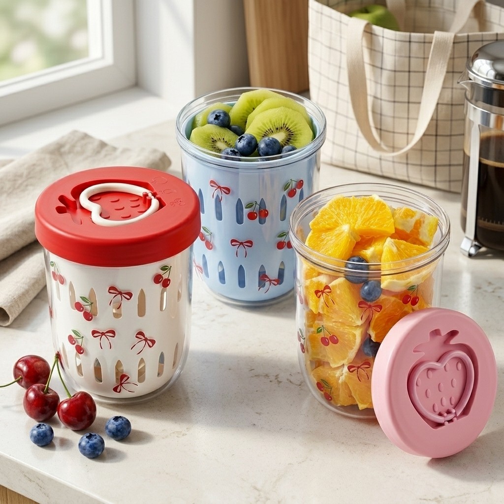 Plastikowy pojemnik na sałatkę – Meal Prep Yogurt Containers recenzja i cena